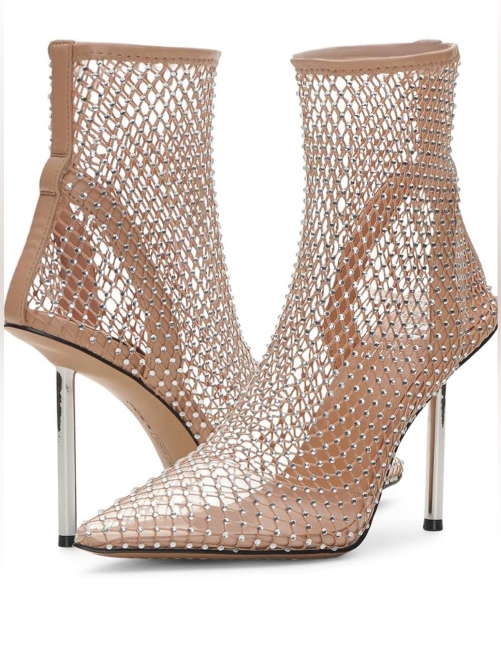 Vince Camuto Women's Kiskia Rhinestone Mesh Booties.  Size 7.  See description